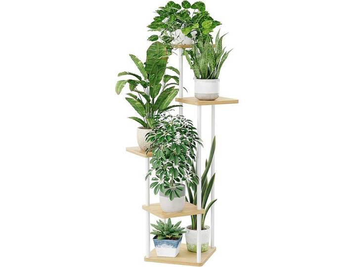 Support Plantes Intérieur À 5 Niveaux Porte Plante Intérieur Pour Plusieurs Plantes Étagère Plante En Métal Blanc Porte Plante Ext