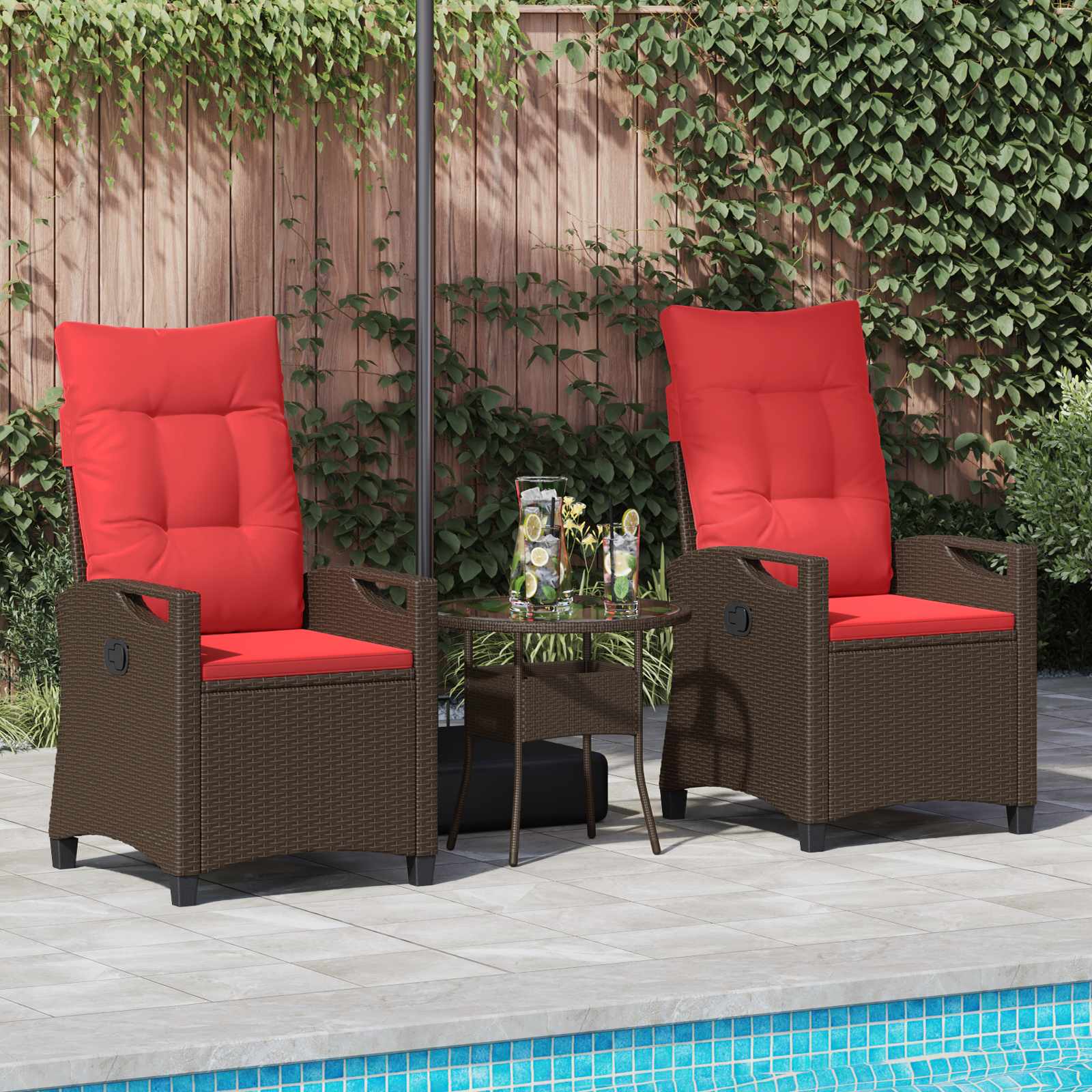vidaXL Chaise de jardin acier