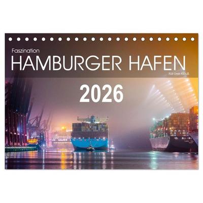 Faszination Hamburger Hafen (Tischkalender 2026 DIN A5 quer), CALVENDO Monatskalender