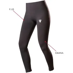 Under Shield, Damen, Tights, Emana Damen Slim Fit Sportleggings mit Mikrozirkulation (S), Schwarz