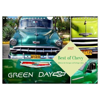 Best of Chevy - Oldtimer der Vierziger und Fünfziger Jahre (Wandkalender 2027 DIN A4 quer), CALVENDO Monatskalender