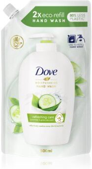 Dove Moisturizing Hand Wash Refreshing Care sabonete líquido recarga 500 ml. Moisturizing Hand Wash Refreshing Care