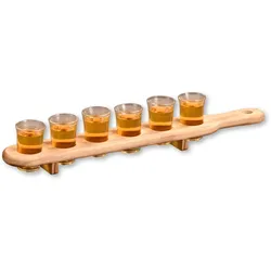 Kesper Schnapsglasträger mit 6 Gläser K-68281