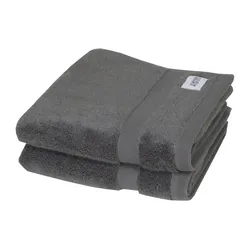SCHÖNER WOHNEN Kollektion Handtuch 2er-Set   ¦ grau ¦ Maße (cm): B: 50 H: 1