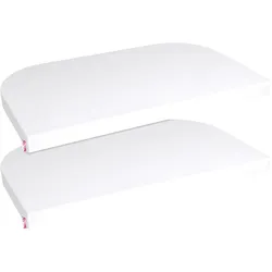 Babybay, Fixleintuch Babybett, Spannbettlaken Spannbetttuch 2er Pack Deluxe aus Jersey für (81 x 42 cm)