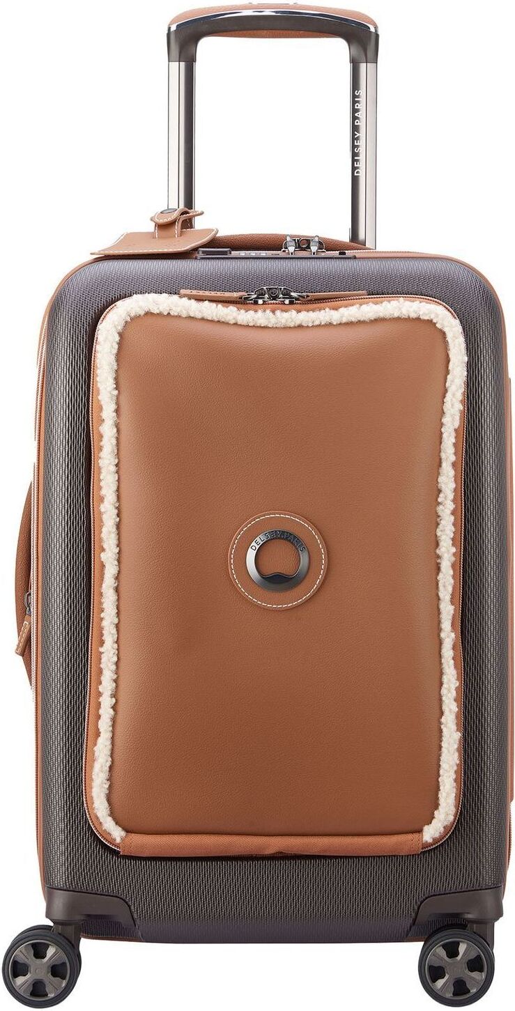 DELSEY PARIS mit Laptopfach Chatelet Air 2.0 Expandable 4DR Business Cabin Trolley WE 55 Brown braun