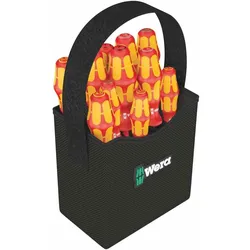 WERA   Werkzeug-Tasche, 11tlg, Elektromonteur-Set, 2xPH, 2xPZ, 4xSchlitz,