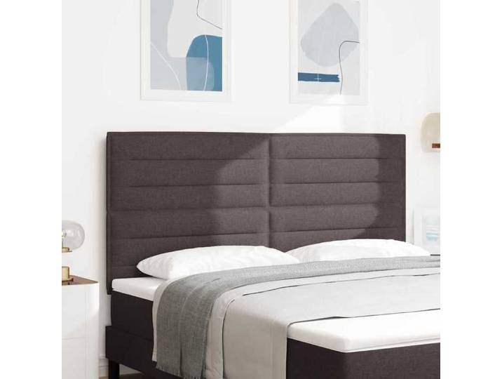 Tête de lit Marron foncé tissu 3337701