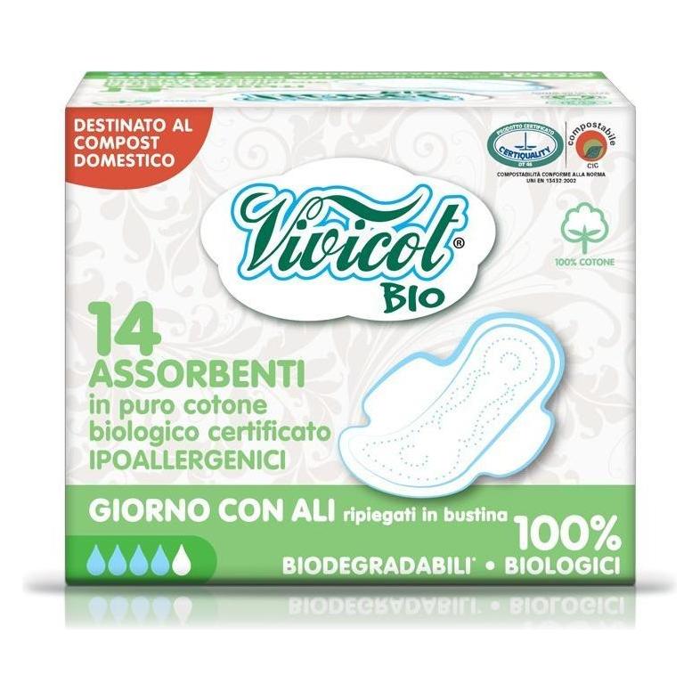 Vivicot Hygienische Sanitärservietten mit Flügeln für 14 Stcs - (14x) (8032738360806)