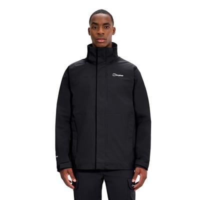 Funktionsjacke BERGHAUS "HILLWALKER 2.0 IA JKT AM", Herren, Gr. L, schwarz (schwarz, schwarz), Obermaterial: 100% Polyamid. Futter: 100% Polyester, Jacken Funktionsjacke, mit zwei Reißverschlusstaschen, atmungsaktiv, wasserdicht