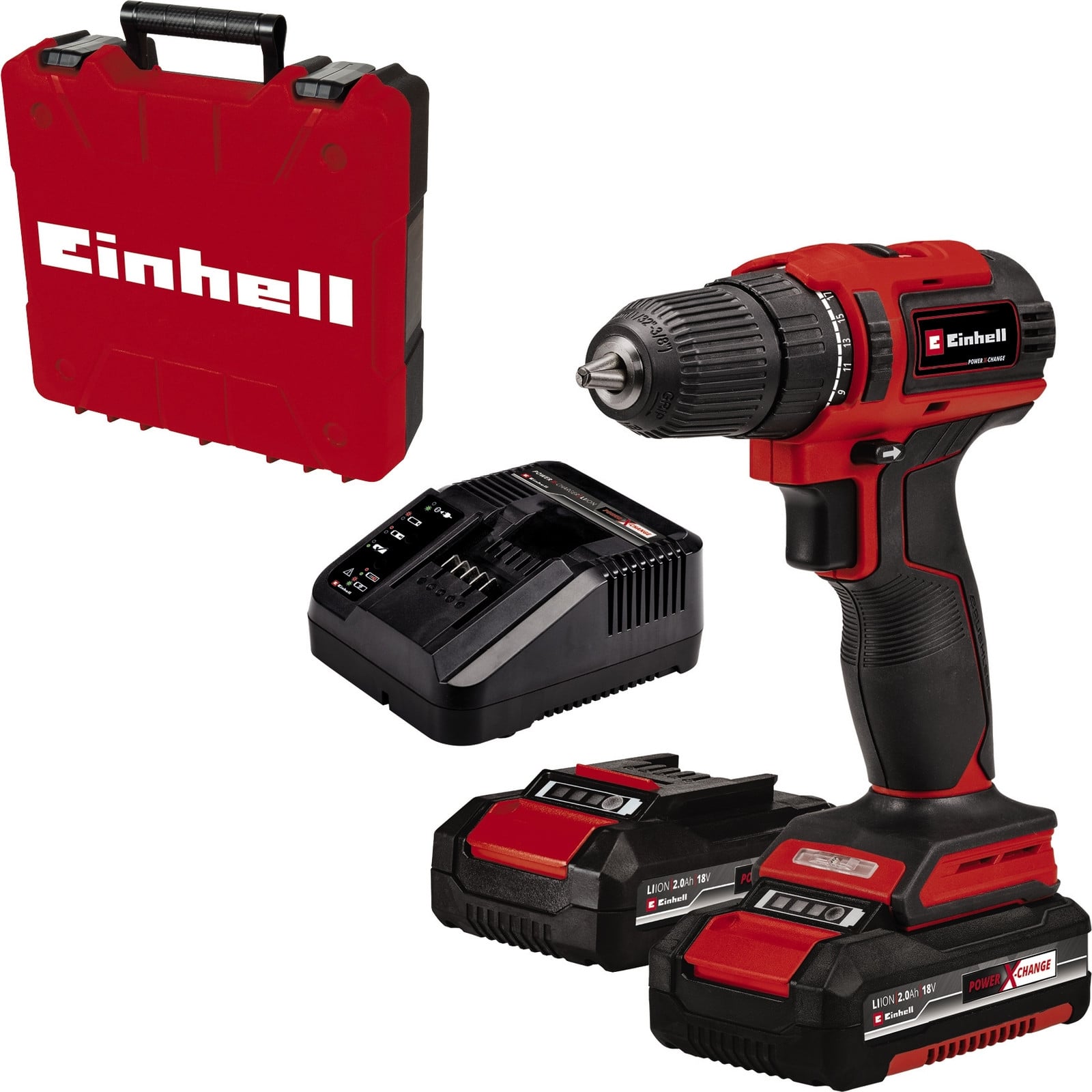 Einhell Power X-Change TE-CD 18/40 Li BL Accuschroefboormachine met 2x 2,0Ah accu