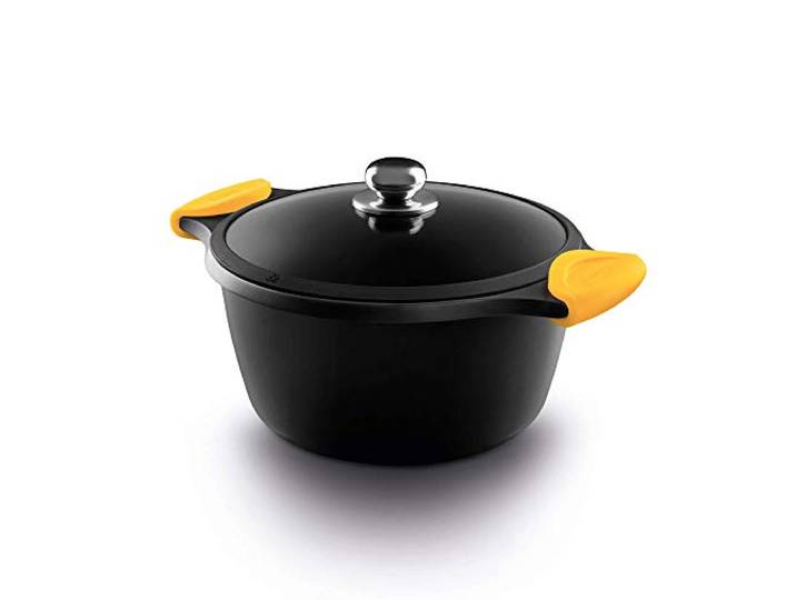 Casserole avec couvercle en argent/inox\, polie\, pour cuisinière\, avec couvercle inclus