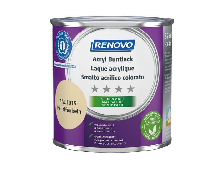 Renovo Acryl Buntlack RA l 1015 Seidenmatt 375 ml