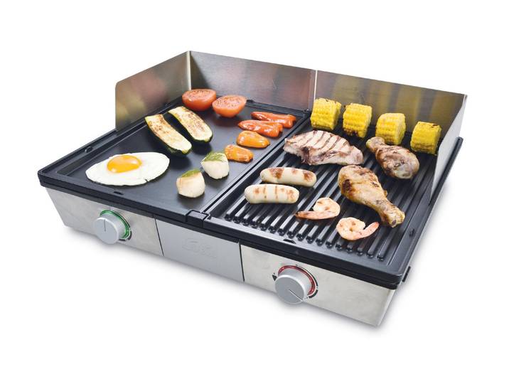 Tischgrill SOLIS OF SWITZERLAND Deli , silber (schwarz, silberfarben), Kontaktgrill_Standgrill_Tischgrill_Teppanyakigrill, Tischgrill