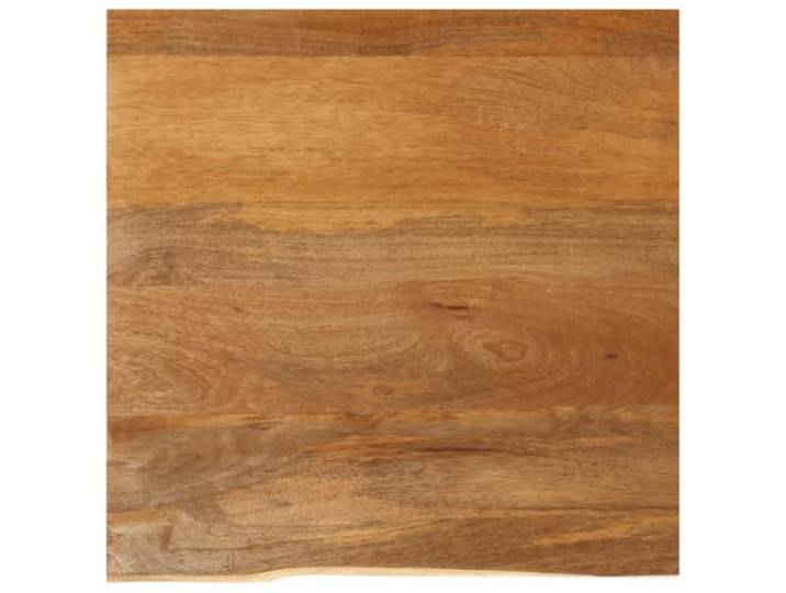 Tischplatte mit Baumkante 60x60x3,8 cm Massivholz Mango Massives Mango-Hartholz,lebendiger rustikaler Rand,Ersatz-Tischplatte,vielseitig kombinierbar