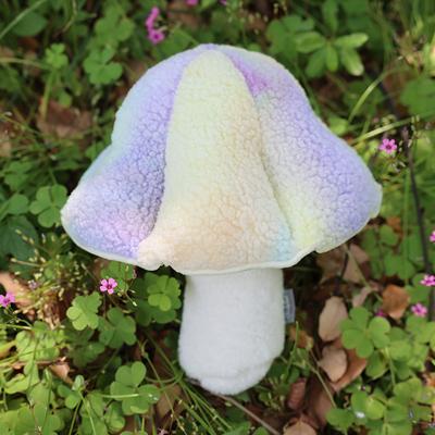 DynamicDeals Cozy Plush Mushroom Pillow Soft Stuffed Cushion Toy For Kids And Adults purple