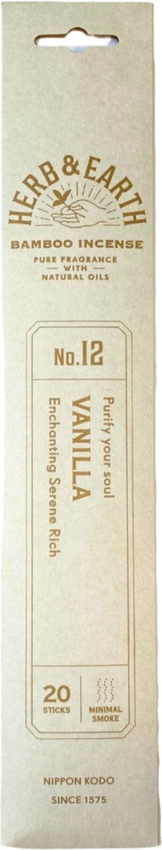 Nippon Kodo Vanilla Herb & Earth Wierook Stokjes