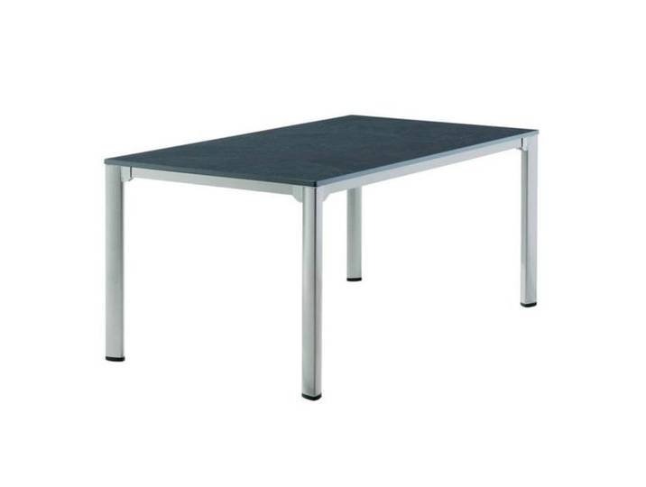 Sieger Gartentisch 165x95cm Aluminium/Vivodur Dunkelgrau