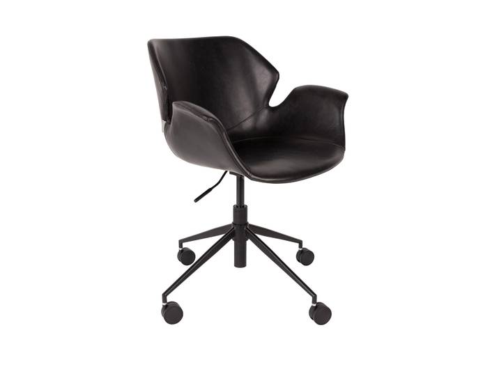 Office swivel chair Zuiver Nikki, Black, New, Ergonomic chair - ideal for flexible working