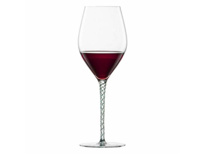 Zwiesel Glas Rotweinglas Bordeaux Spirit Tannengrün, 2-tlg., Glas, handgefertigt