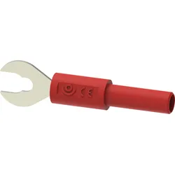 PJP ADA3034-R - Kabelschuh-Adapter, 4 mm Bananenbuchse / Kabelschuh, rot