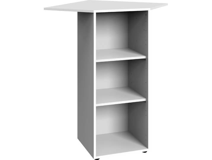 Eckregal WIMEX Multiraumkonzept , weiss (weiß), B:66cm H:98cm T:40cm, Holzwerkstoff, Regale, Eckregal, planbar und erweiterbar