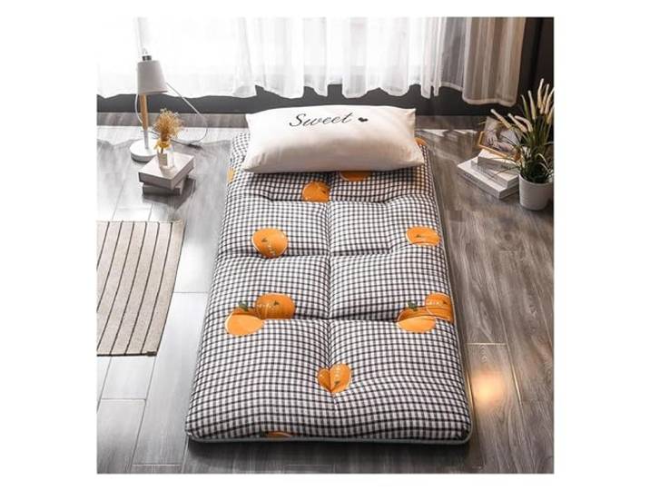 TVANTRUXIS Japanische Futon-Matratze aus Baumwoll-Polyester Mehrere Größen for das Schlafzimmer im Camping-Schlafsaal: Japanischer Tatami-Stil(Black-White,20x200cm)