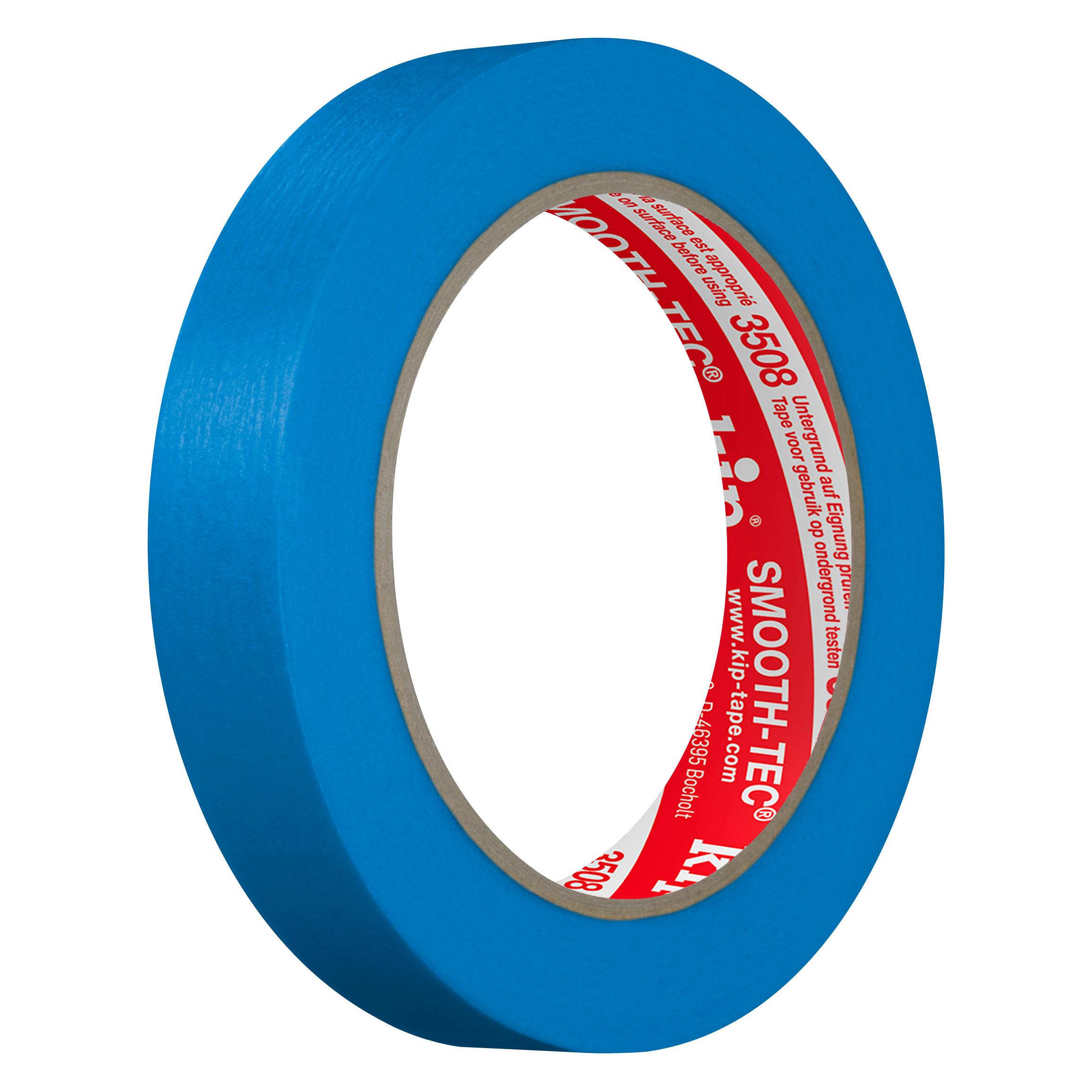 Kip Glattkreppband 3508 SMOOTH-TEC glatt blau Länge 50 m Breite 18 mm (18 mm) (3508-17)