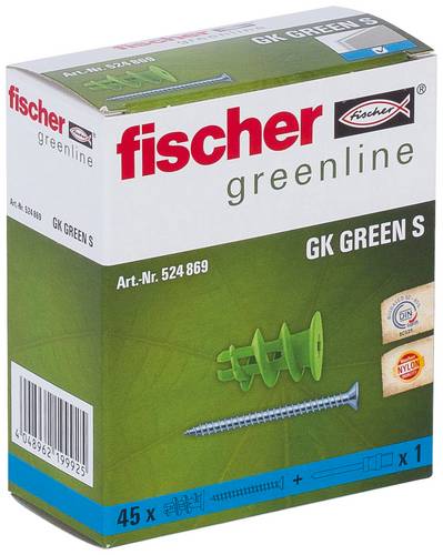 Fischer 524869 Gipskartondübel 35 mm 4.5 mm 45 St.