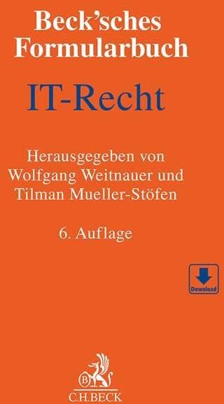 Beck'sches Formularbuch IT-Recht - Preis vom 13.10.2026 11:25:28 h