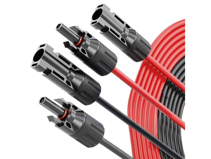 Solarkabel-Verbindung-Set, MC4-kompatibel, 2x 2m, 4mm²