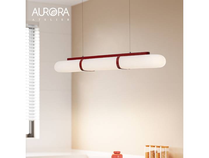 Design minimaliste LED lumières moderne Long acrylique plafond lustre pour salle à manger cuisine Bar luxe maison décoration intérieure