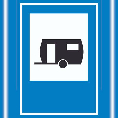 HB-Druck Wohnwagen Schild A6 (105x148mm)