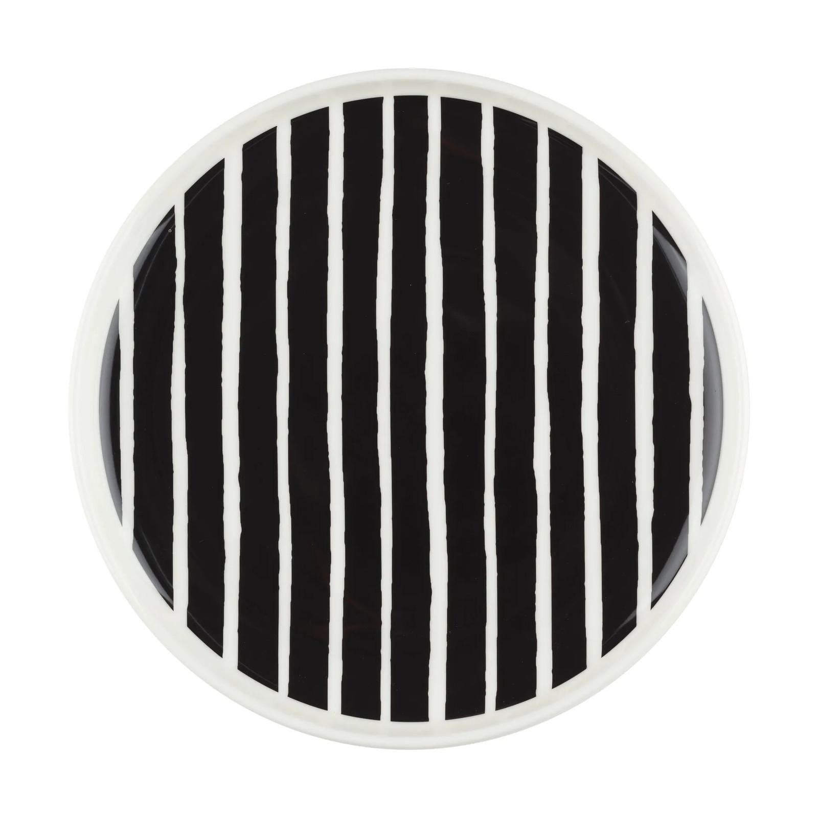 Marimekko Oiva Piccolo bord Wit-zwart Ø20 cm
