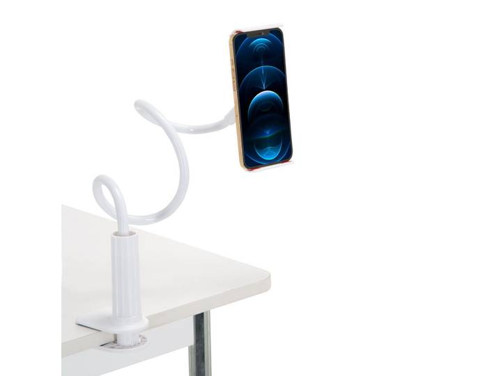 Support Pour Téléphone Portable Flexmobi I Plastique Blanc Hjh Office