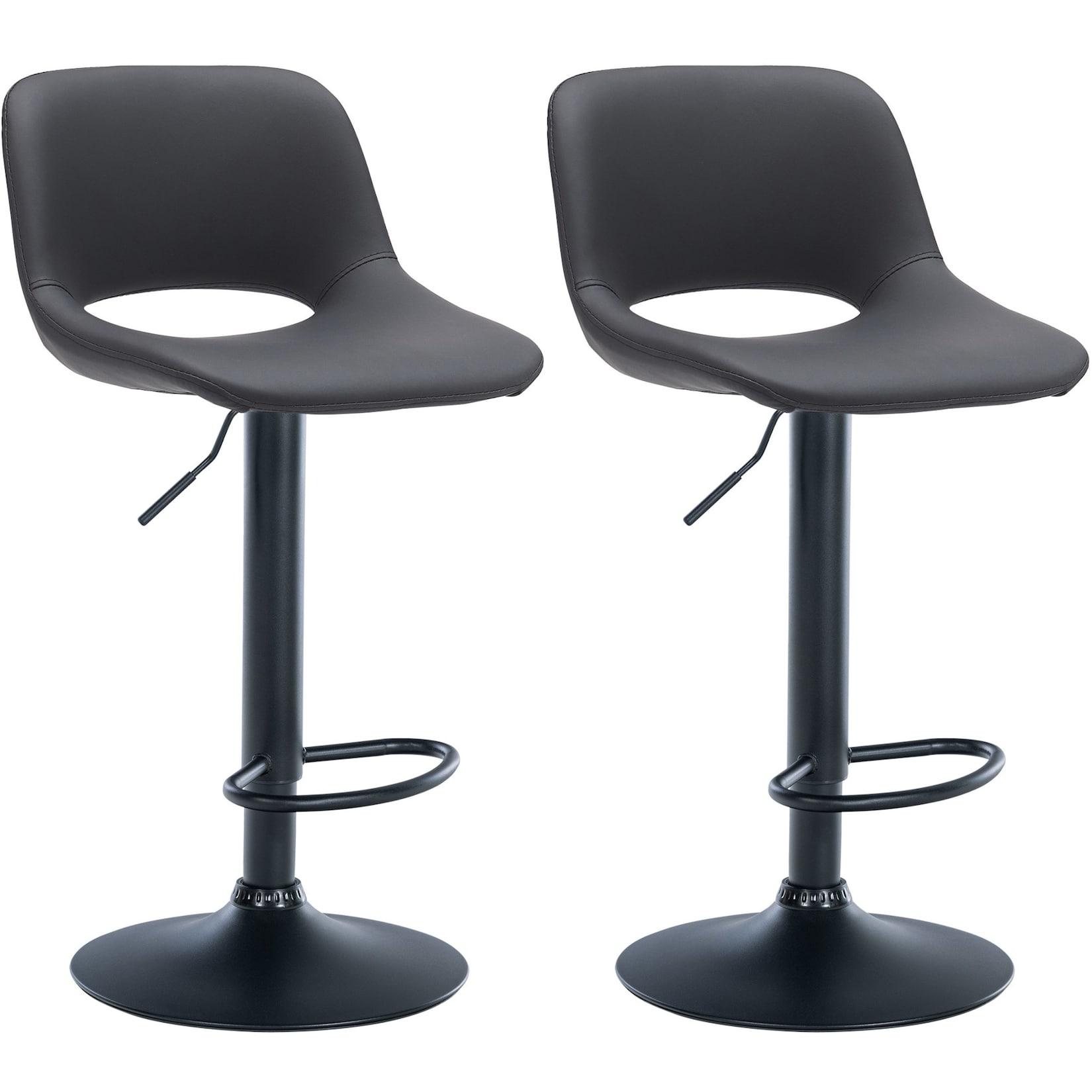 CLP 2er Set Barhocker Camden I Kunstleder-Bezug
