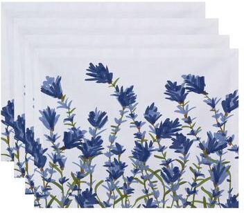 E by Design Lavender Floral Print 18x14-inch Placemat