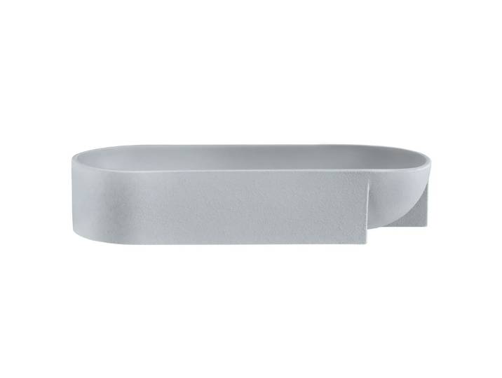Iittala Kuru keramieken schaal 7,5x37 cm Lichtgrijs