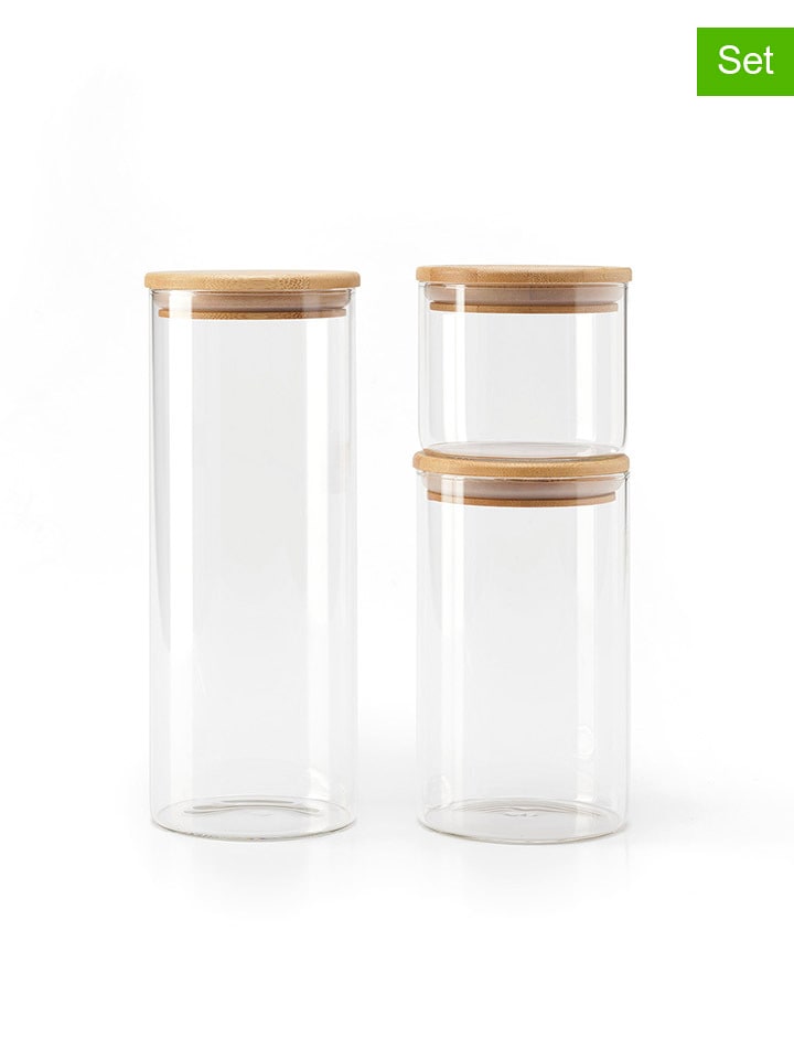 Sauter 3er-Set: Frischhaltedosen in Natur/ Transparent - onesize
