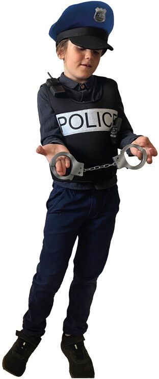 Kit Role Play Police Top + Chapeau + Menottes + pistolet + Talkie Walkie 5-8 ans - Rubies