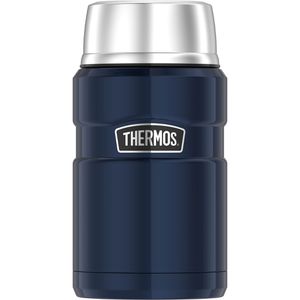 Thermos Thermobehälter Stainless King Food Jar, Edelstahl, hält 14 h warm, midnight blue, auslaufsicher, 710 ml