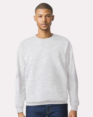Gildan SF000 Softstyle Midweight Crewneck Sweatshirt in Ash size 3XL   Fleece