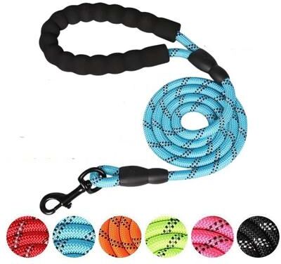 Inspired Finds Heavy Duty Reinforced Dog Leash With Soft Comfort Handle orange 0.47x6.56ft