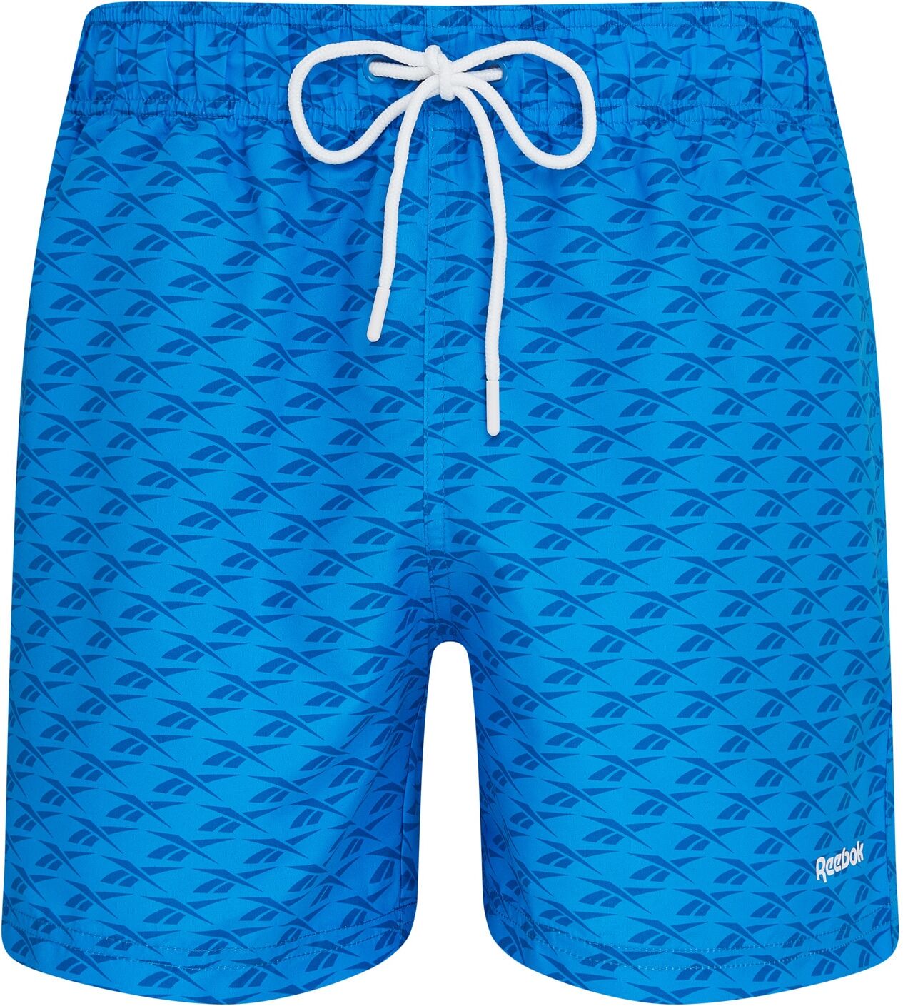Badeshorts REEBOK "Sergio", Herren, Gr. L, N-Gr, blau, Microfaser, Obermaterial: 100% Polyester, Badehosen Badeshorts, mit seitlichen Taschen
