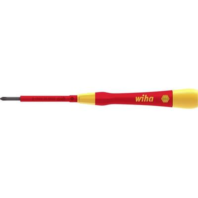 Wiha 42378 Elektriker, VDE, Elektrotechnik und Feinwerktechnik Kreuzschlitz-Schraubendreher PH 0 Klingenlänge: 65 mm