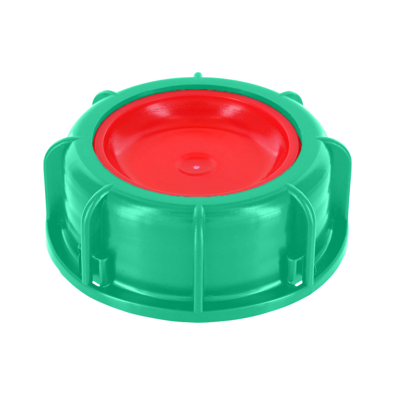 REKUBIK IBC S60x6 DN50 Schraubkappe 3-tlg. (Grün/Rote PE-Scheibe) FDA 202711