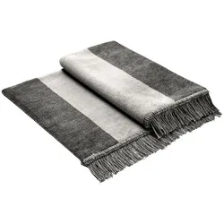 Biederlack Kuscheldecke Salt & Pepper 100x200 cm Mischgewebe Silber 100 x 200