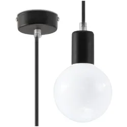 Sollux SL.0152 Pendelleuchte EDISON schwarz