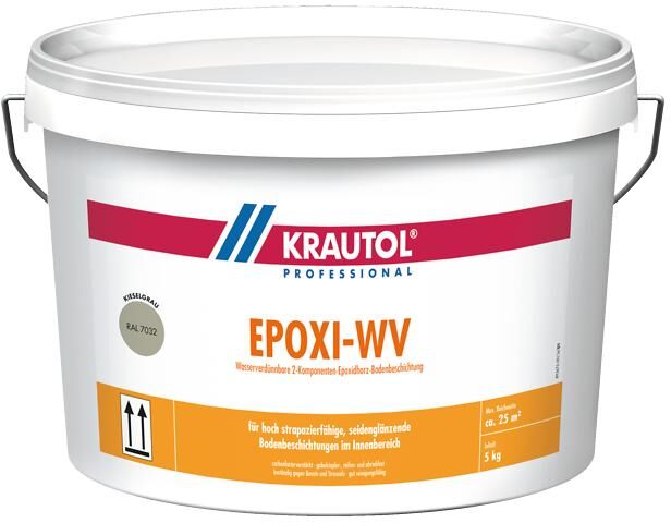 KRAUTOL EPOXI WV 2-K Bodensiegel kieselgrau, 45 x 5 kg auf Palette