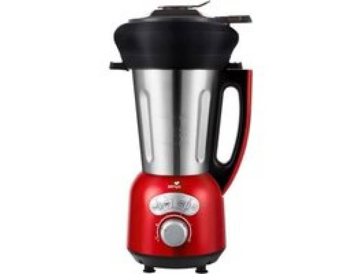SENYA Blender chauffant avec Panier Vapeur 2L - 1400W - Rouge - Cook & Ice V3